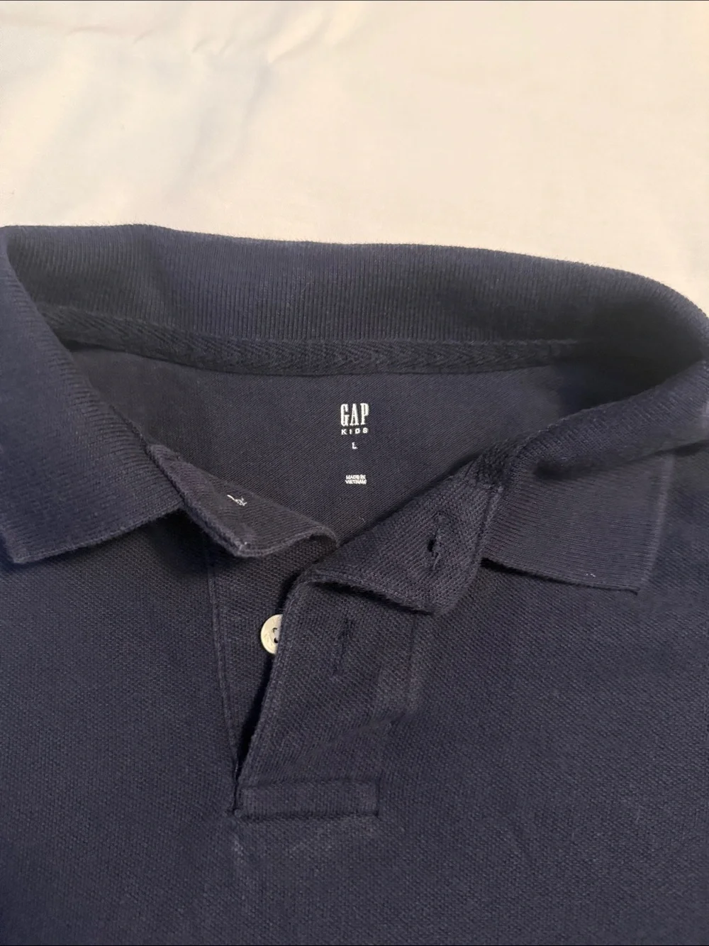 GAP Long-Sleeve Polo Shirt - Navy